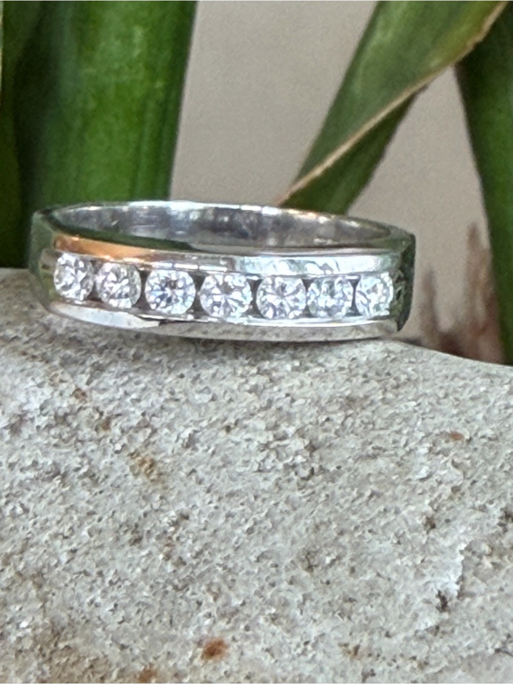 platinum and diamond designer band